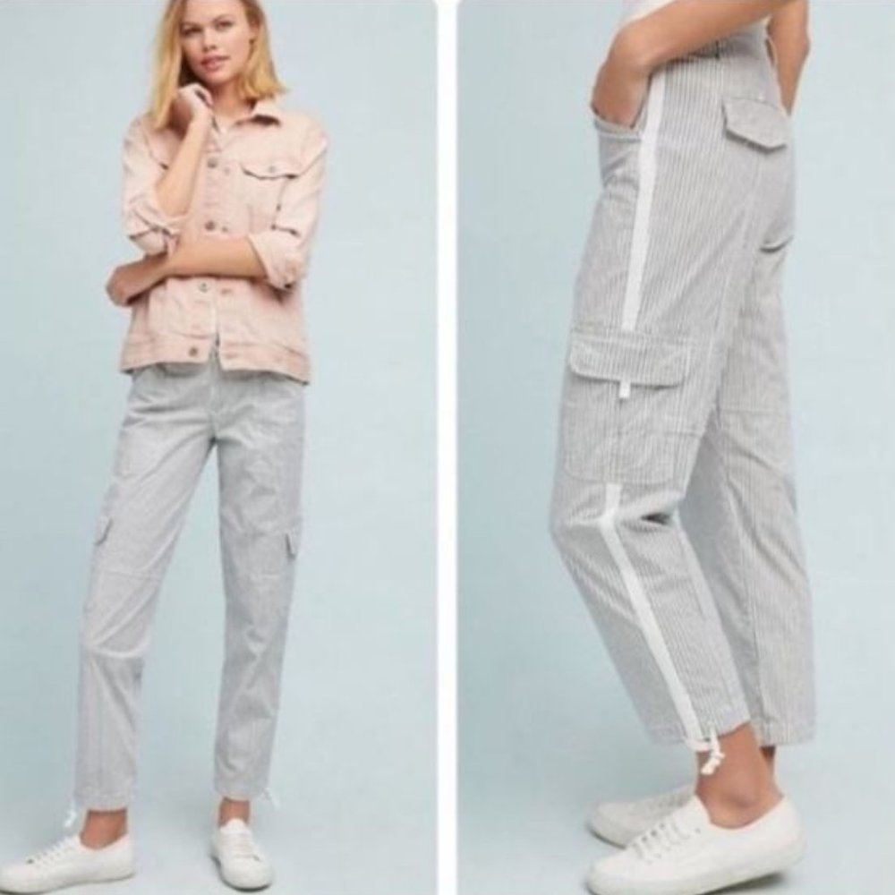 Sanctuary x Anthropologie Striped Utility/Cargo Pants - Size 28